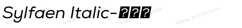 Sylfaen Italic字体转换 Sylfaen Italic字体转换